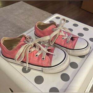 Girls Pink Converse size 8c
